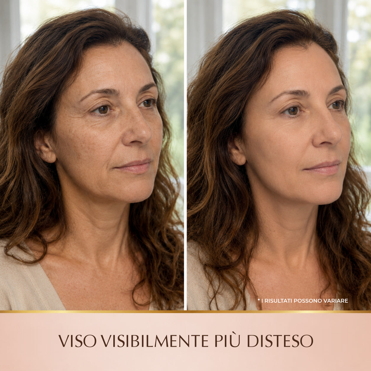 Viso visibilmente più disteso