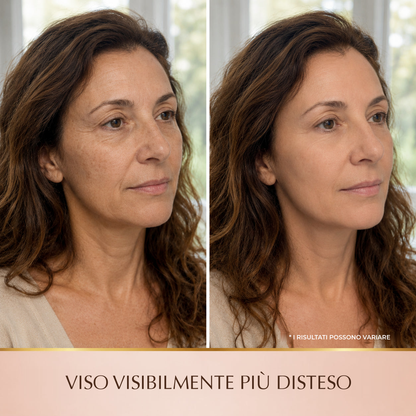 Viso visibilmente più disteso