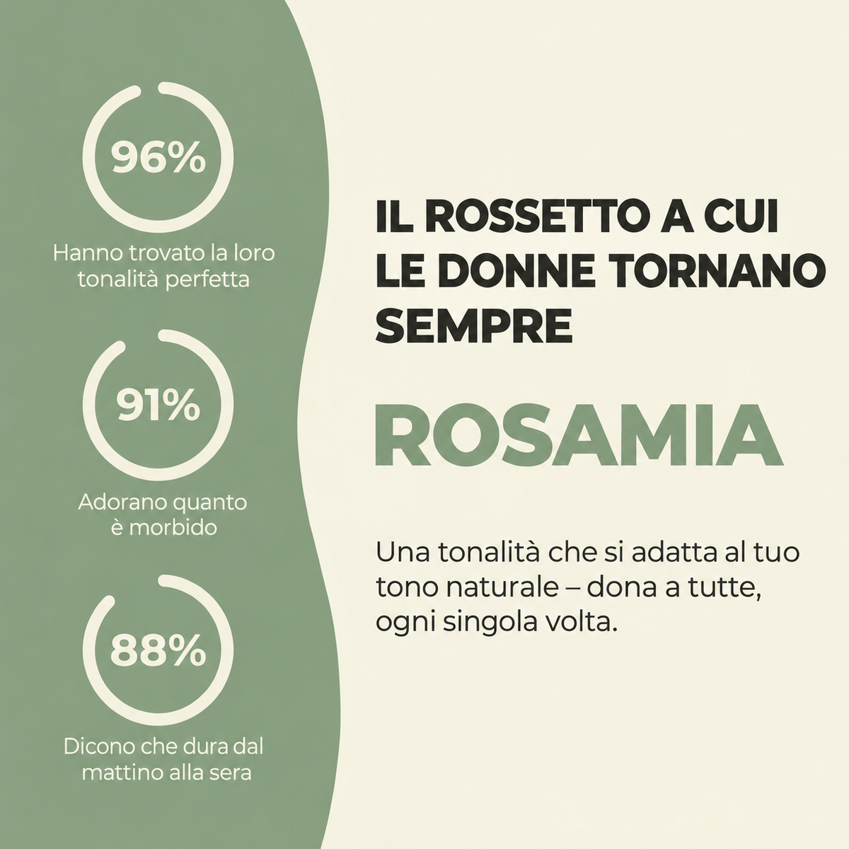 Rosamia - 96% hanno trovato la loro tonalità perfetta